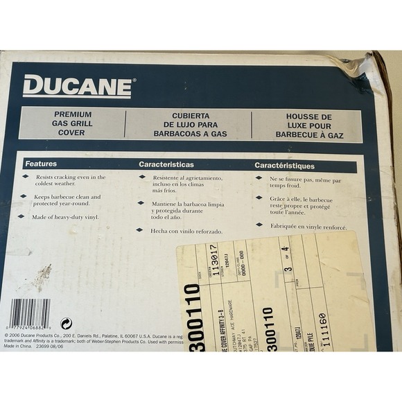 Ducane Grill Cover For Models Affinity 3 Burner 3100, 3200 And 3400 - Picture 3 of 4